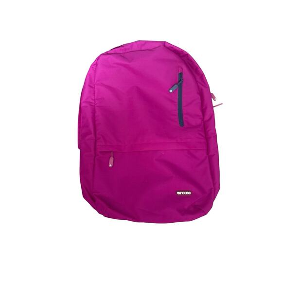 “INCASE” Laptop Backpack Fuchsia Pink Softside Velvet Padded Inside Backpack 18” - Picture 1 of 9